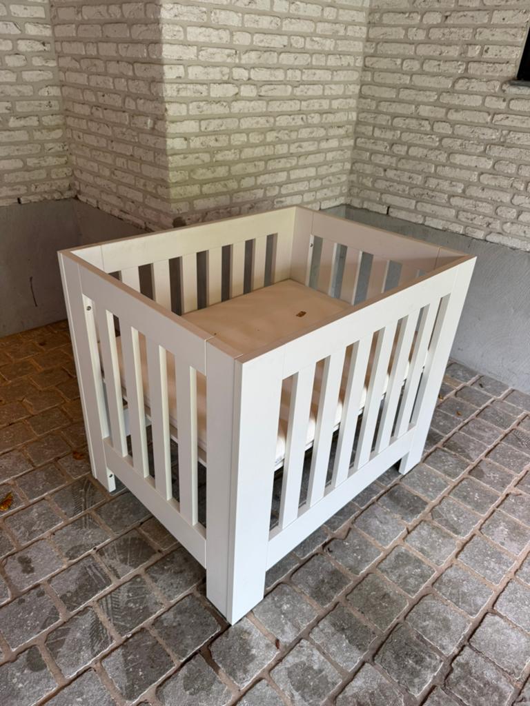Babypark met matras, Ophalen, Zo goed als nieuw, Rechthoekig, In hoogte verstelbaar