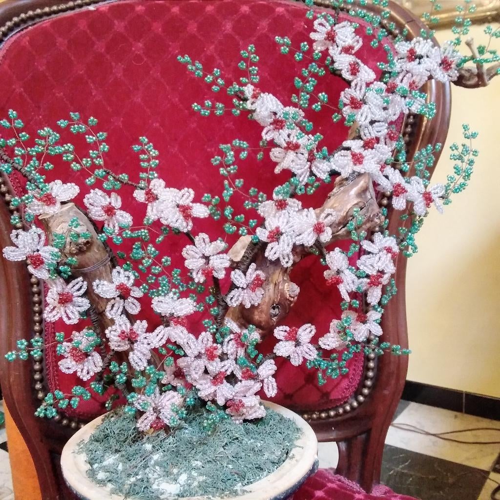 Prachtige vintage decoratie boom/bloemen, Antiek en Kunst, Verzenden