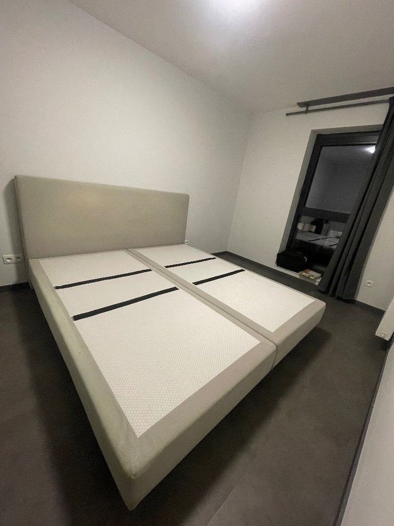 Auping bed 200x210, Autres dimensions, Tissu, Enlèvement, Utilisé