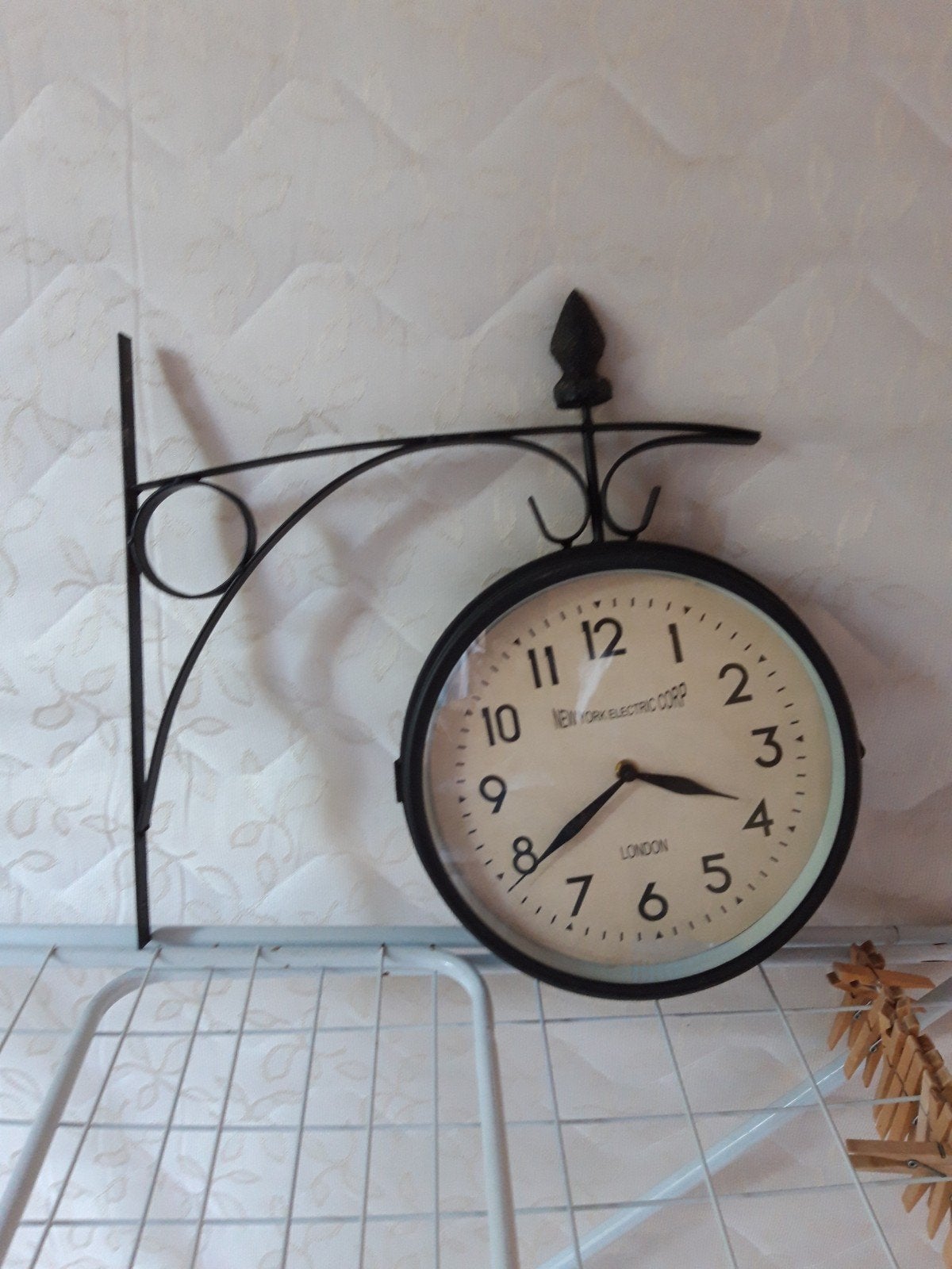 Wandklok, Huis en Inrichting, Woonaccessoires | Klokken, Ophalen, Zo goed als nieuw, Analoog, Wandklok
