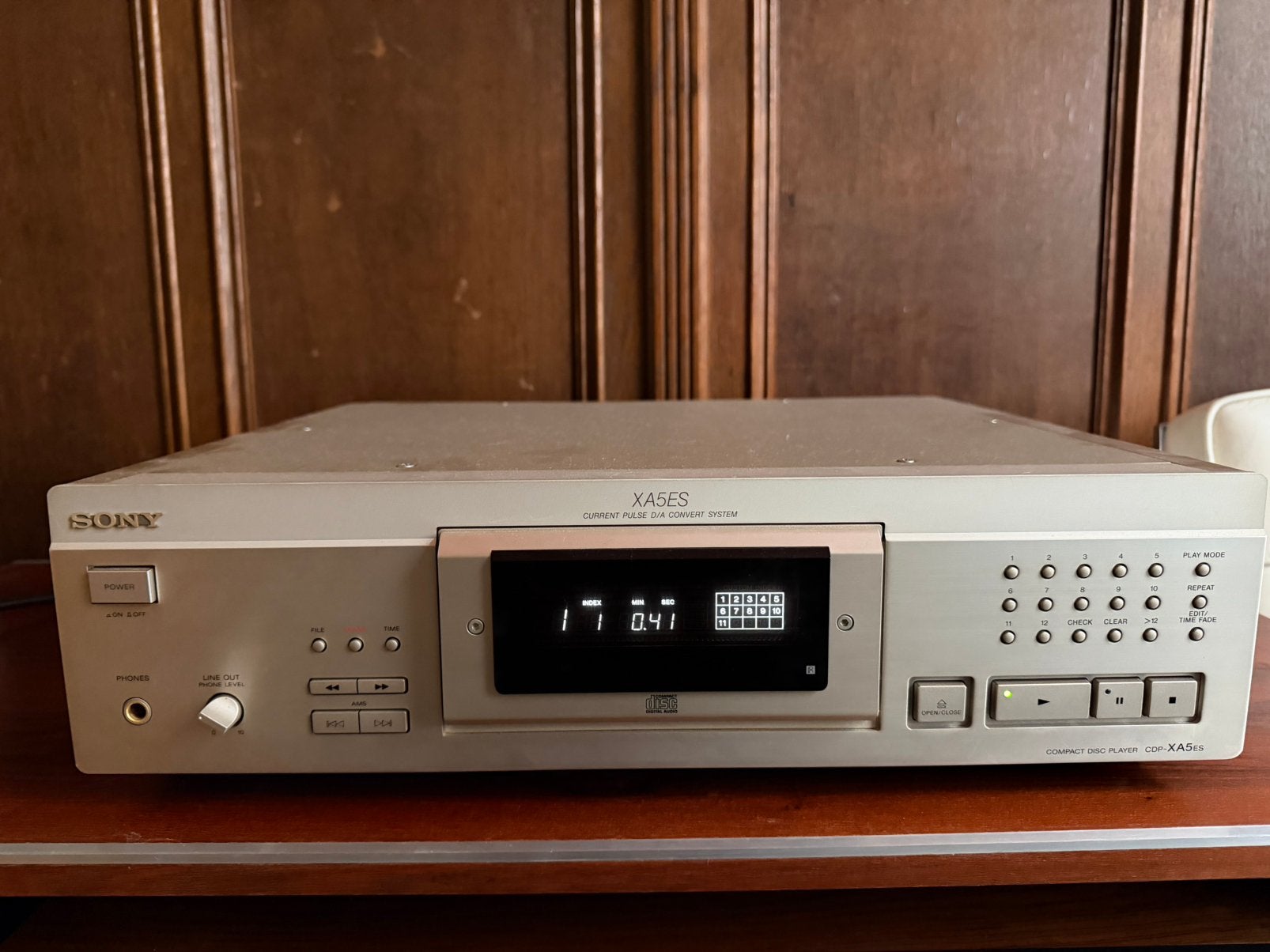 Lecteur CD Sony série CDP-XA5ES — Champagne Gold, TV, Hi-fi & Vidéo, Enlèvement ou Envoi, Utilisé, Sony