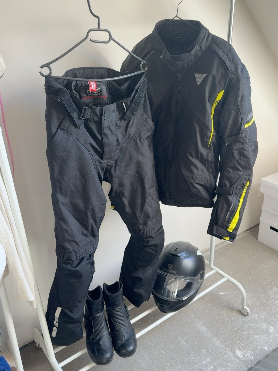 Combinaison de moto + Shark + bottes Alpinestars Gore-Tex, Enlèvement, Bottes