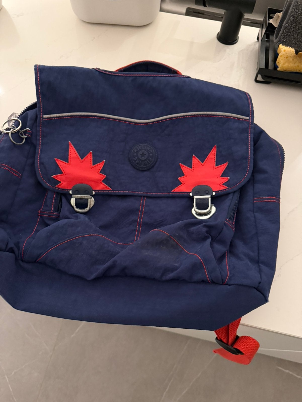 Kipling boekentas en pennenzak, Ophalen of Verzenden, Zo goed als nieuw