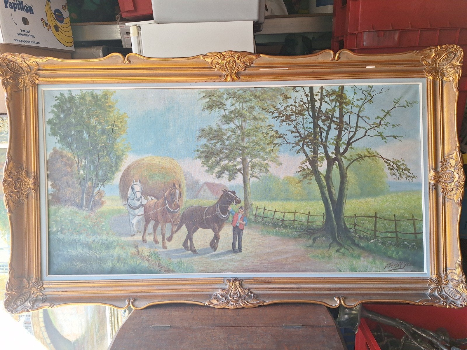 Schilderij, Ophalen