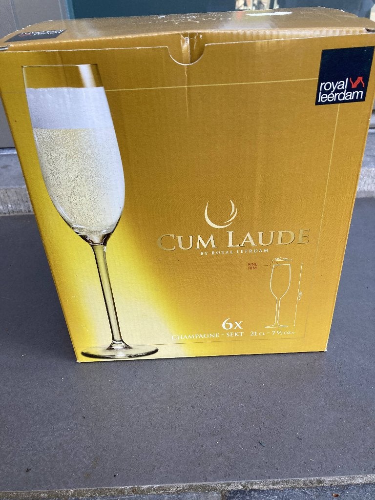 set van 6 champagneglazen nooit gebruikt voor 8 euro, Enlèvement ou Envoi