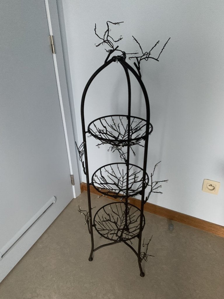 decoratieve houder met 3manden, Ophalen, Gebruikt, Bruin, Overige typen