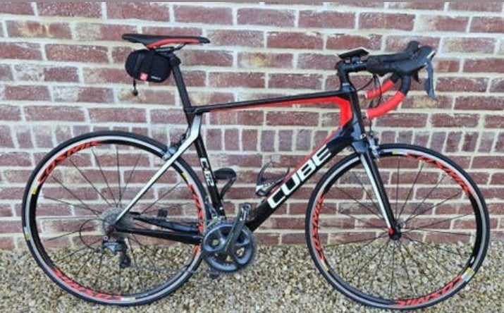 Carbon cube koersfiets racefiets road bike, Fietsen en Brommers, Fietsen | Racefietsen, 28 inch, Carbon, Zo goed als nieuw, Meer dan 20 versnellingen