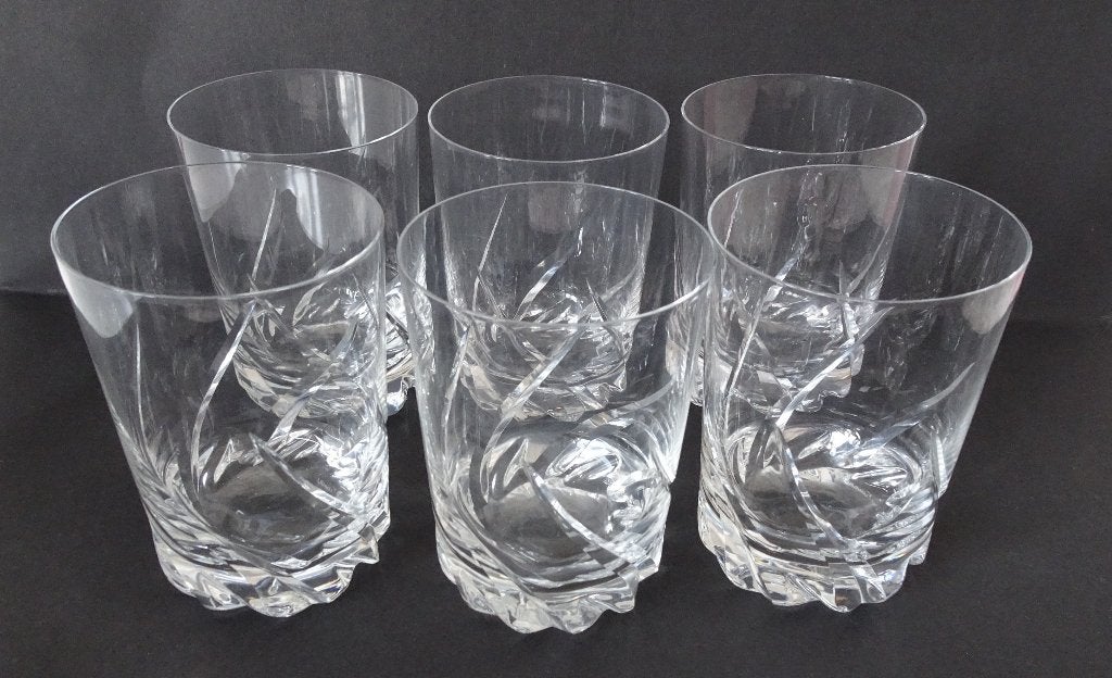 Veilinghuis Oranje - Daum France, 6 kristallen whiskyglazen, Ophalen