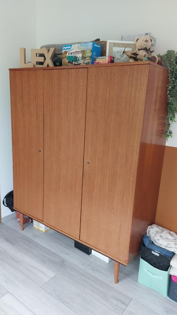 Mooie vintage jaren 60 kleerkast, Huis en Inrichting, Kasten | Dressoirs, Ophalen