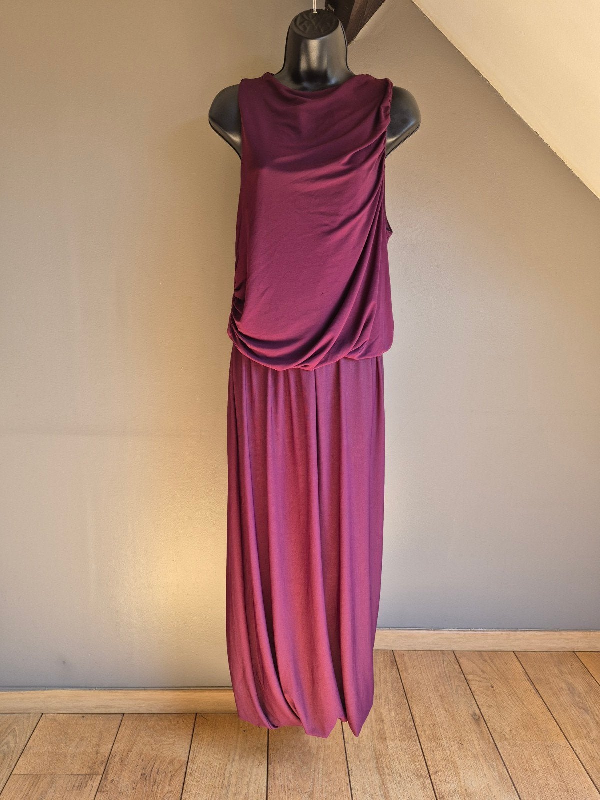 Zara 2-delige set met lange rok en bordeauxrode top, maat M, Ophalen of Verzenden