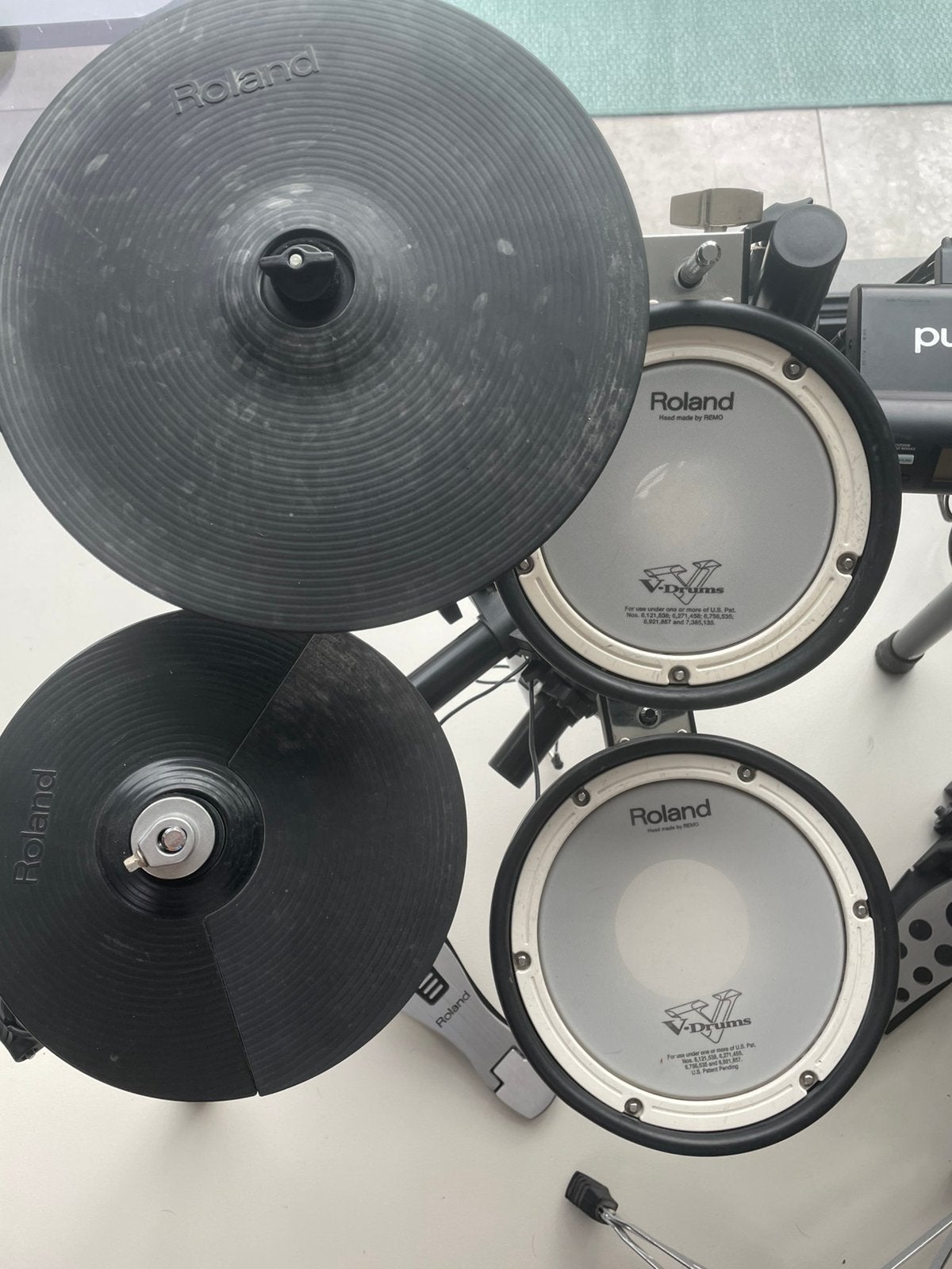 Elektrisch drumstel + speakers, Muziek en Instrumenten, Ophalen, Gebruikt, Roland, Elektronisch