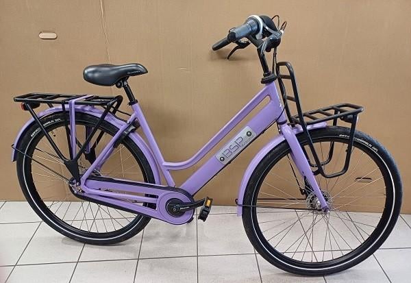 28 inch school urban fietsen in lila / mat zwart, Ophalen, Zo goed als nieuw, 26 inch of meer, Versnellingen