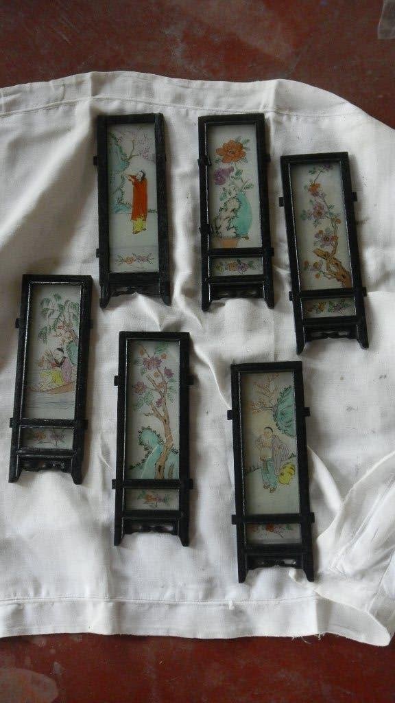 Chinese glazen kaders, Antiek en Kunst, Ophalen