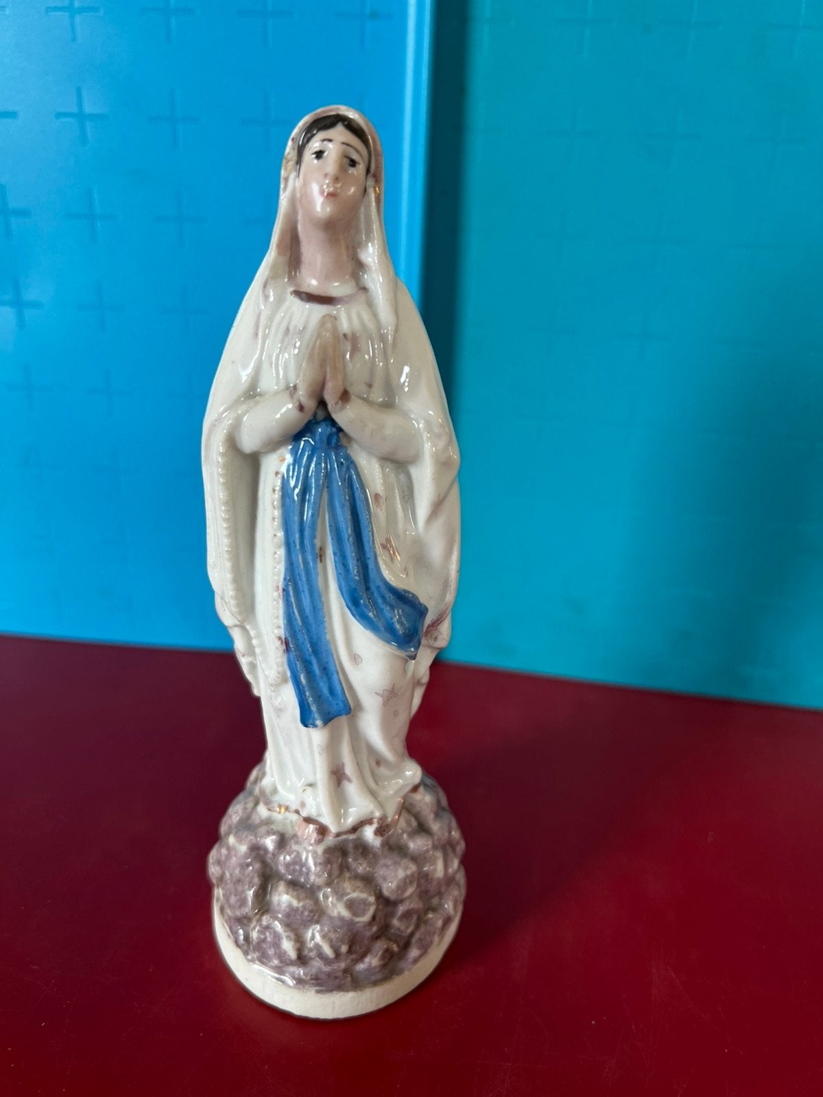 Oud maria in porselein., Ophalen of Verzenden