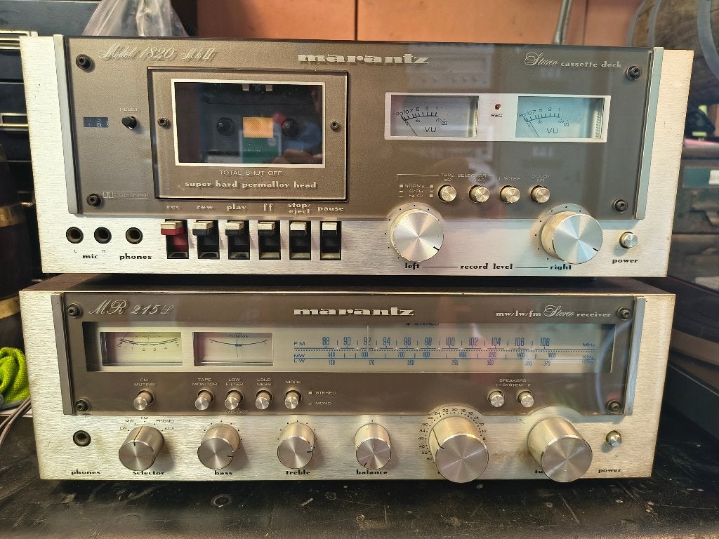 Marantz MR 215 L en cassette deck 1820 ok 2, TV, Hi-fi & Vidéo, Amplificateurs & Ampli-syntoniseurs, Enlèvement, Ne fonctionne pas
