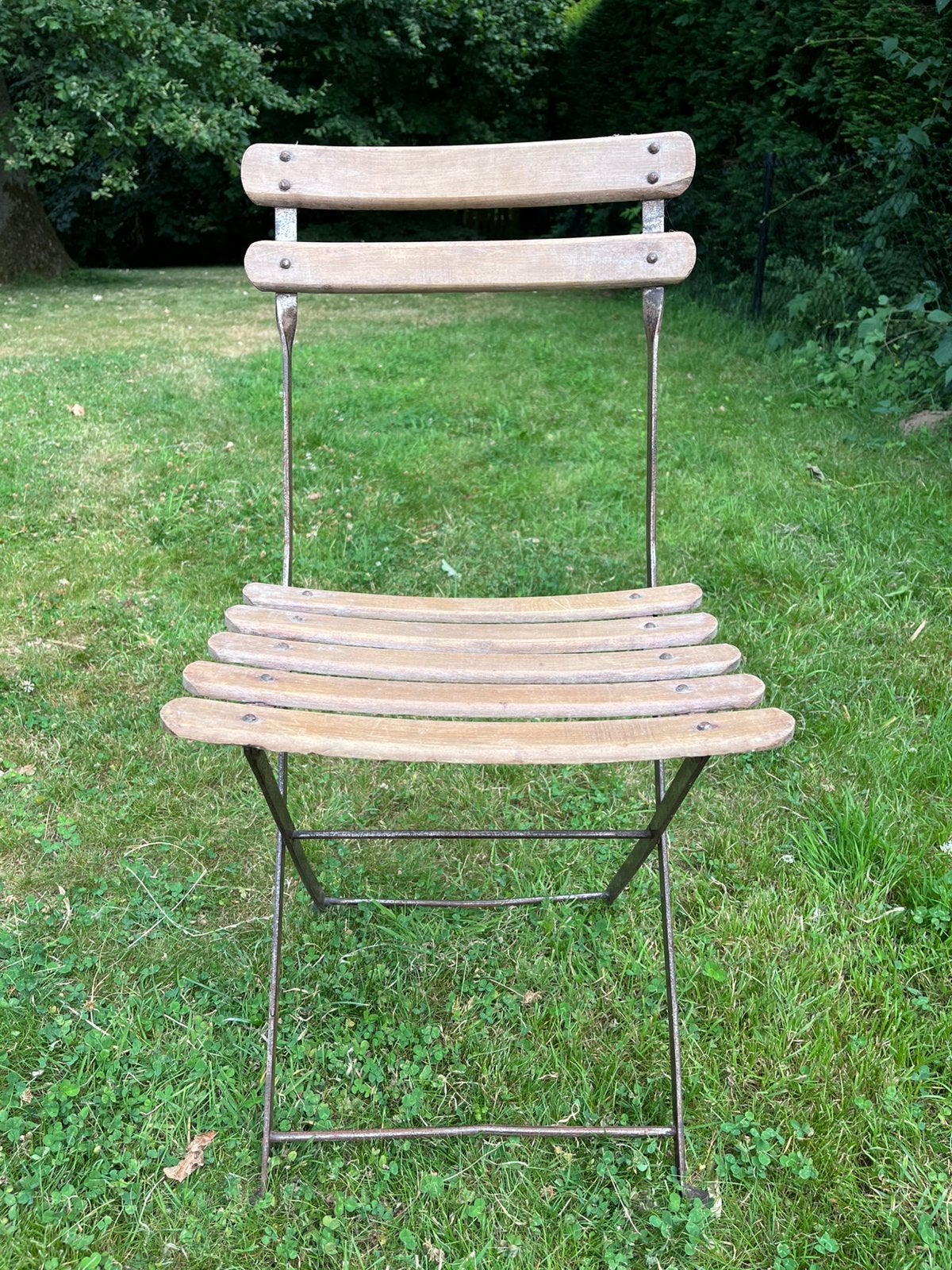 Lot de 10 chaises de jardin anciennes, Jardin & Terrasse, Enlèvement, Comme neuf