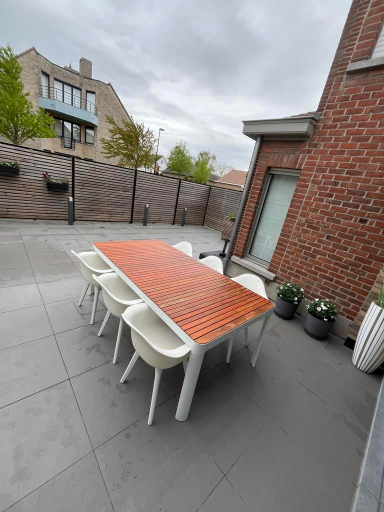 Tuinset te koop, Ophalen, Kunststof, Gebruikt, 6 zitplaatsen
