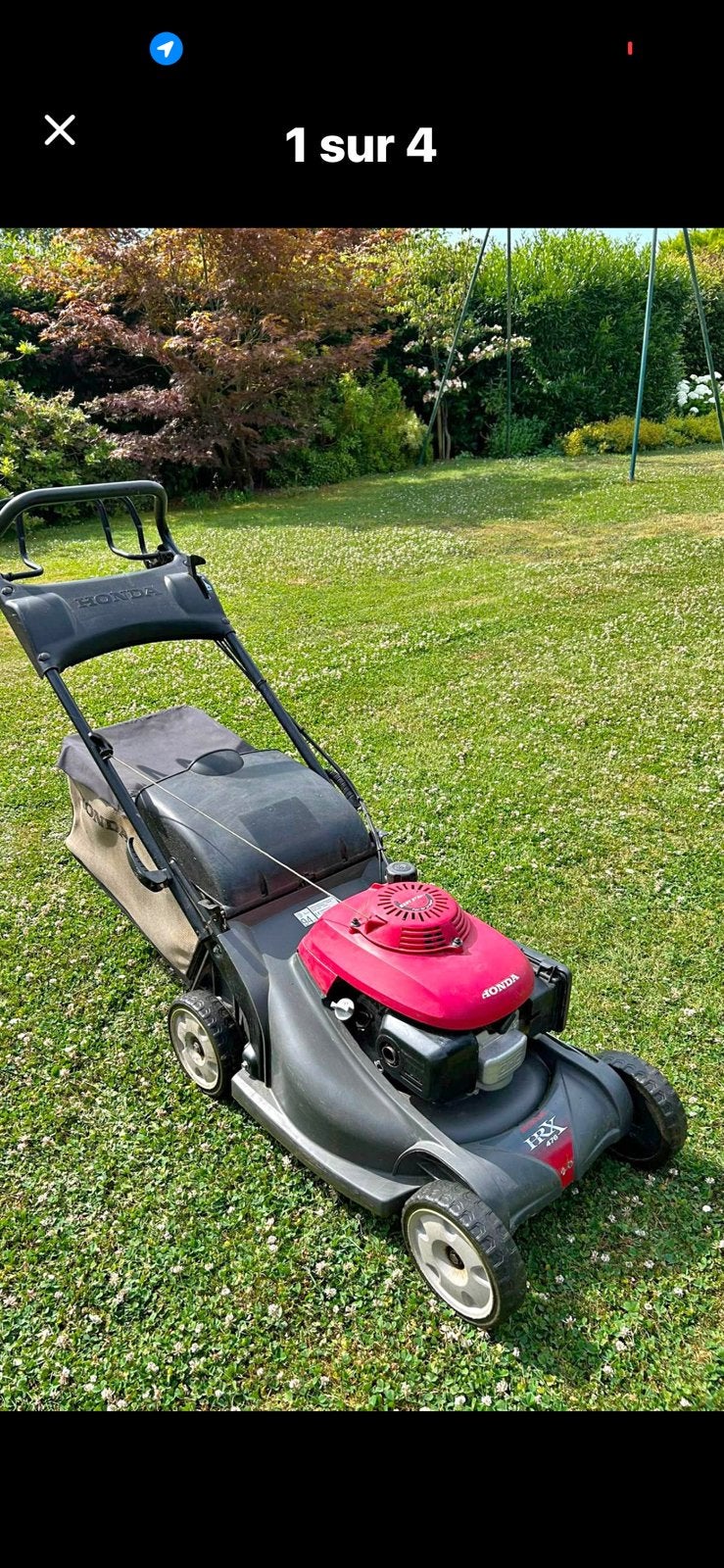 Tres belle tondeuse honda HRX 476..entretien et affûtage ok, Enlèvement, Comme neuf