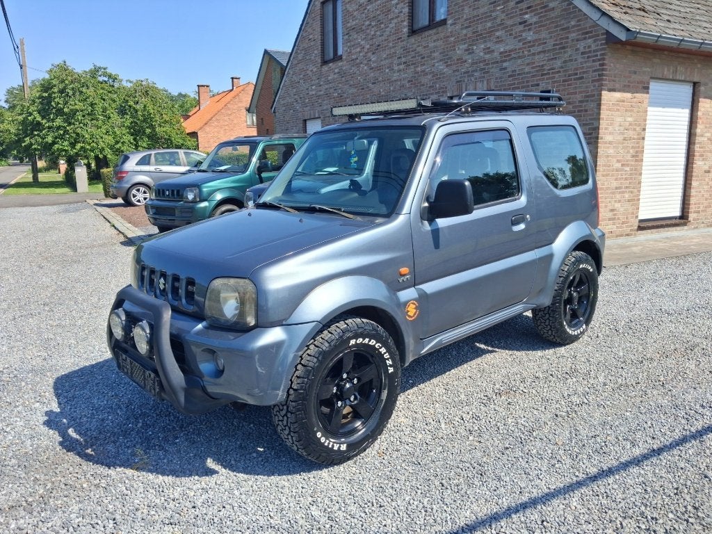 suzuki jimny #4x4# dakrek verstralers !!gekeurd!! bj 2005, 4 zetels, Stof, Zwart, Bedrijf