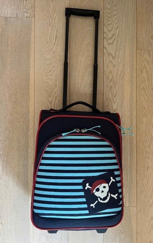 Travelite kinderkoffer reistrolley handbagage - Piraat, Ophalen, 30 cm of meer, Gebruikt, Blauw