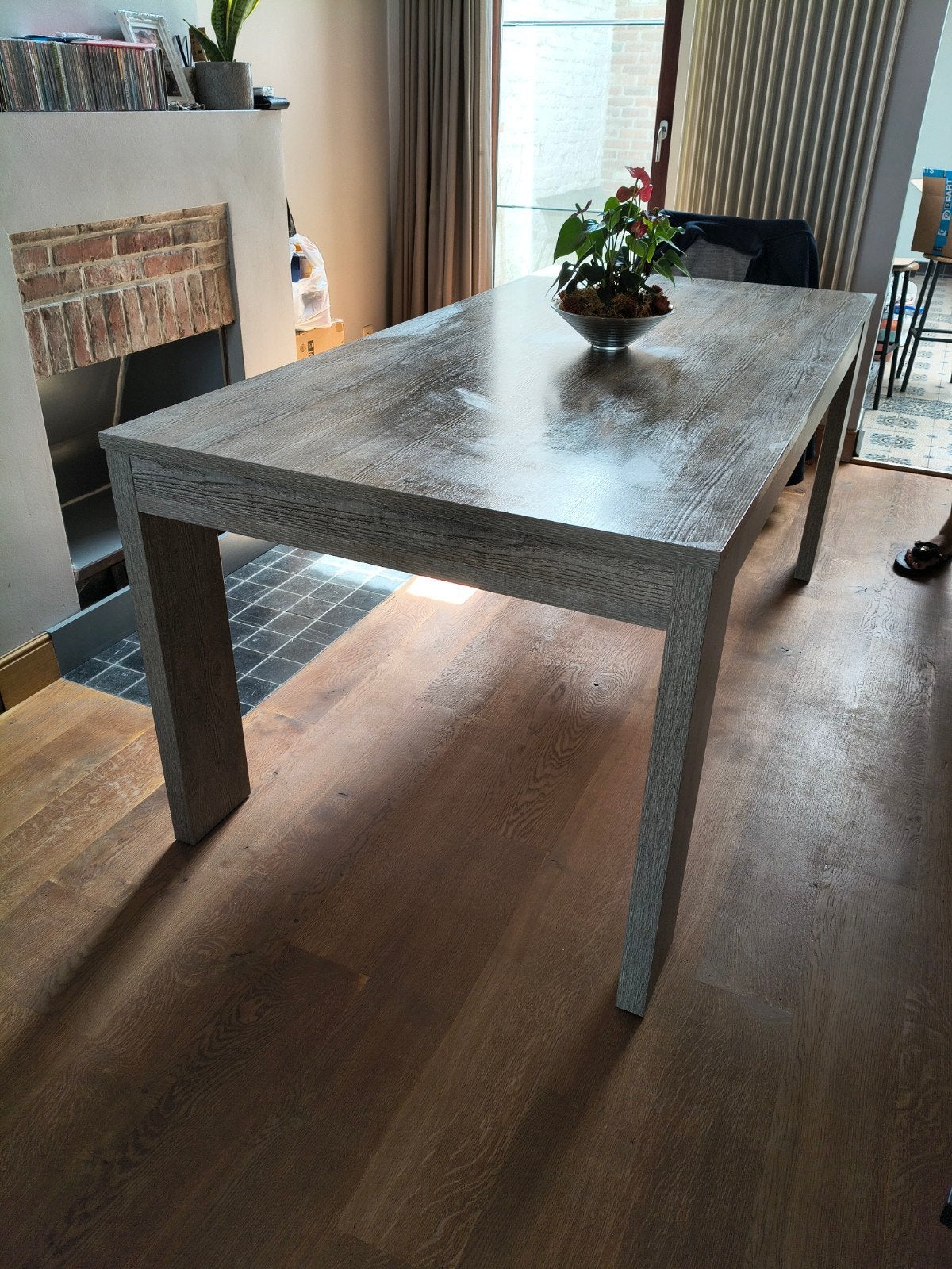 eettafel, Huis en Inrichting, Tafels | Eettafels, Ophalen, Gebruikt, 50 tot 100 cm, Vijf personen of meer