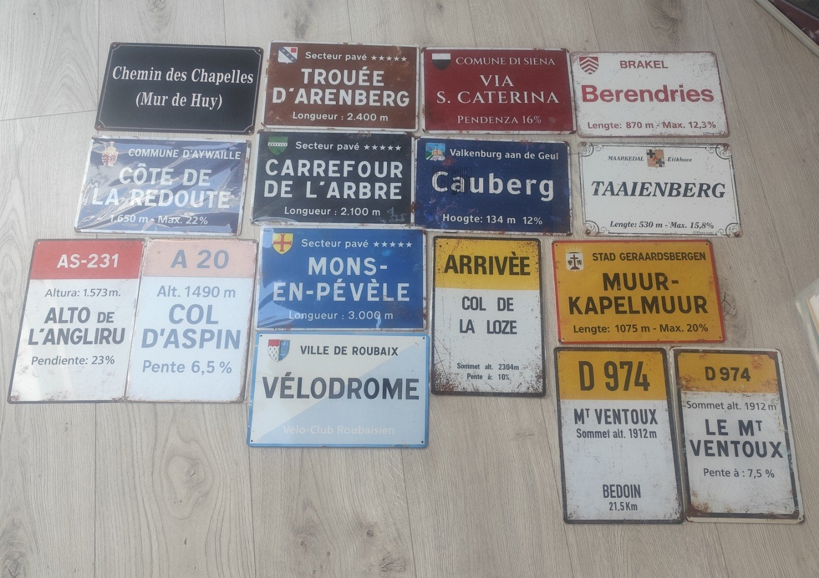 Nieuw verpakte metalen fietsplaten, nooit geplaatst, Ophalen of Verzenden, Nieuw, S