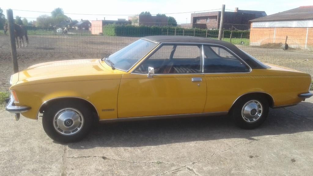 Velgen en banden opel commodore B oldtimer, Auto-onderdelen, Ophalen, 14 inch, Gebruikt, 175 mm