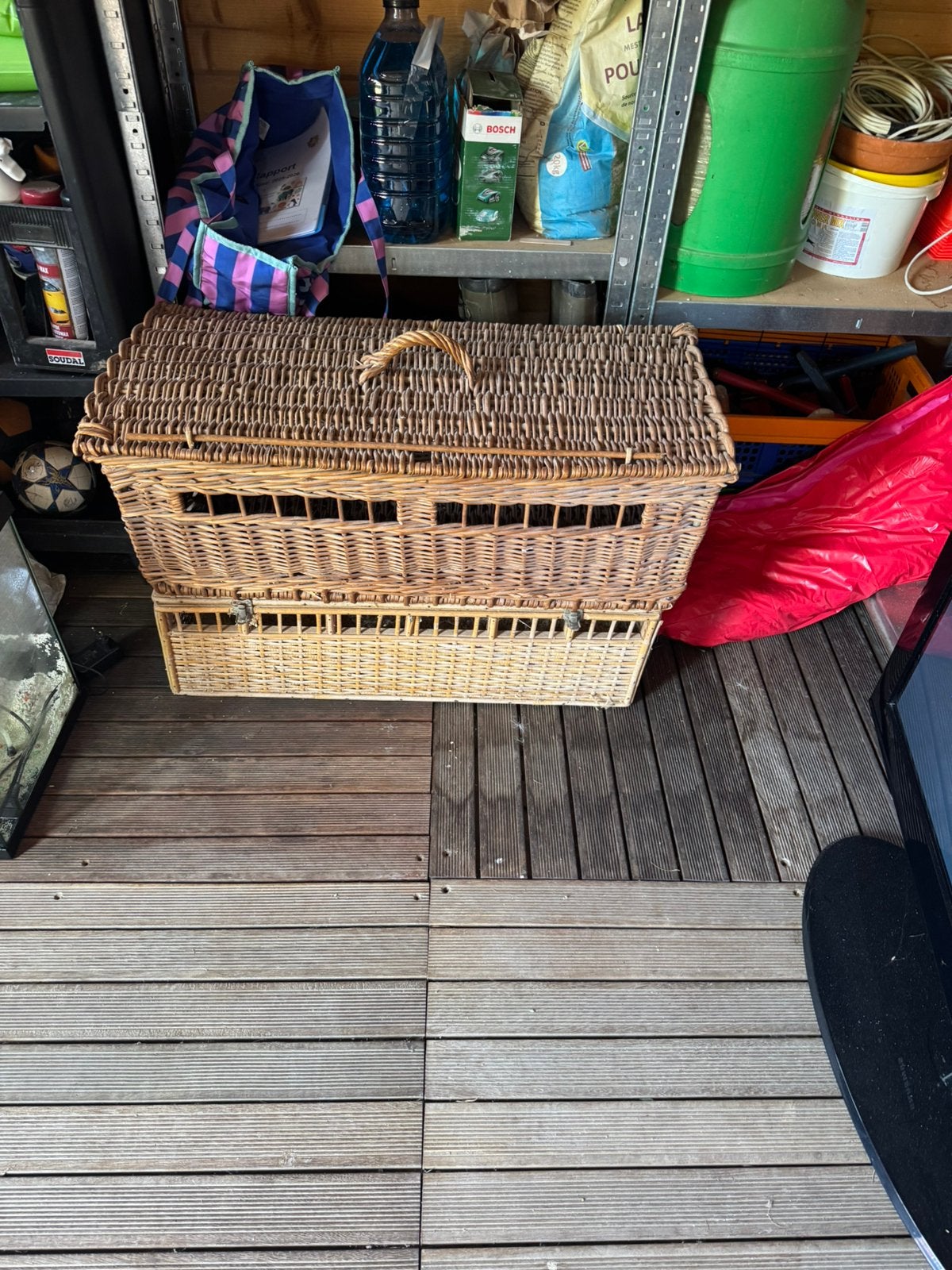 Te koop – oude rieten duivenmand