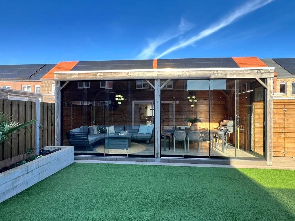 Schuifwanden – Levering heel België, Tuin en Terras, Overkappingen, Nieuw, Overige typen, Verzenden