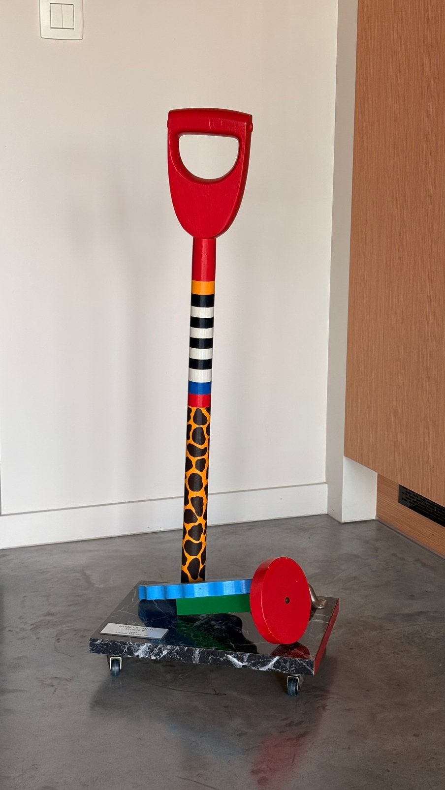 Eduard van Giel Karretje Om Te ijsberen ‘89 kunstwerk, Ophalen of Verzenden