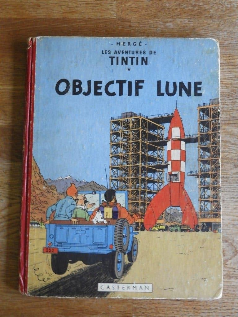 TINTIN / Objectif Lune / EO 1953, Une BD, Enlèvement ou Envoi, Utilisé, Hergé.