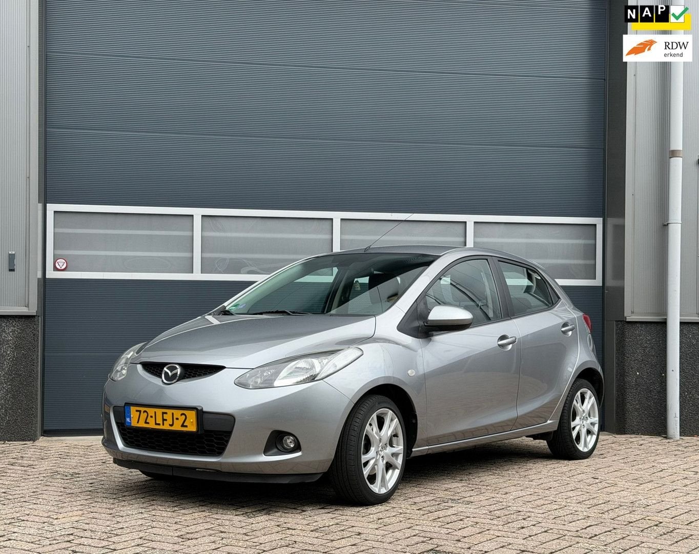 Mazda 2 1.3 TS Plus bj.2010 Clima|Lm velg|Nap., Autos, Mazda, Argent ou Gris, Achat, Electronic Stability Program (ESP), Hatchback
