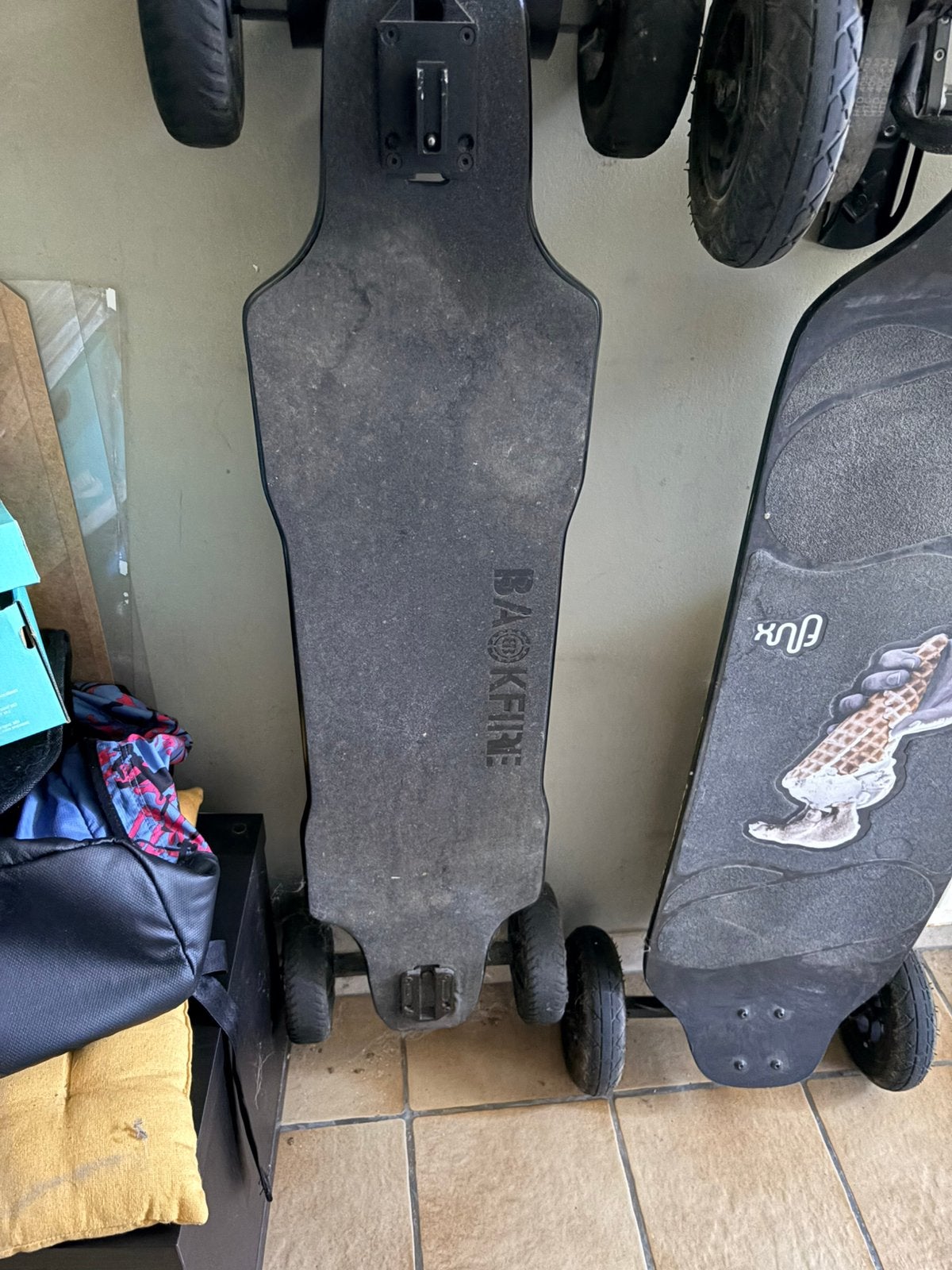 Backfire x1 skate électrique, Sport en Fitness, Skateboarden, Ophalen, Gebruikt, Skateboard, Longboard