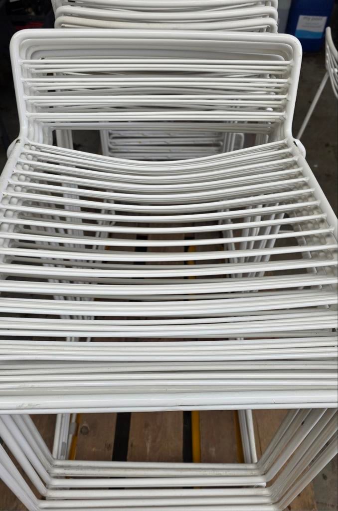 60x meralrn witte stapelbare barkrukken zith 80cm bar lounge, Ophalen of Verzenden