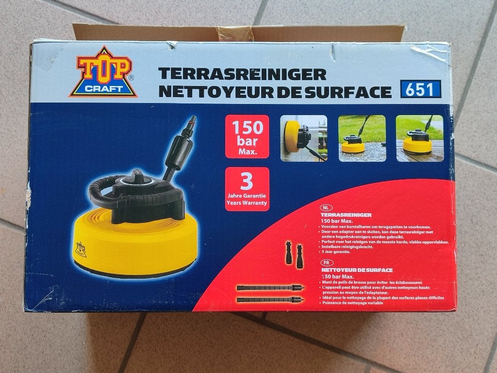 Nettoyeur de surface terrasse "Top Craft", Enlèvement ou Envoi, Comme neuf, TOPCRAFT