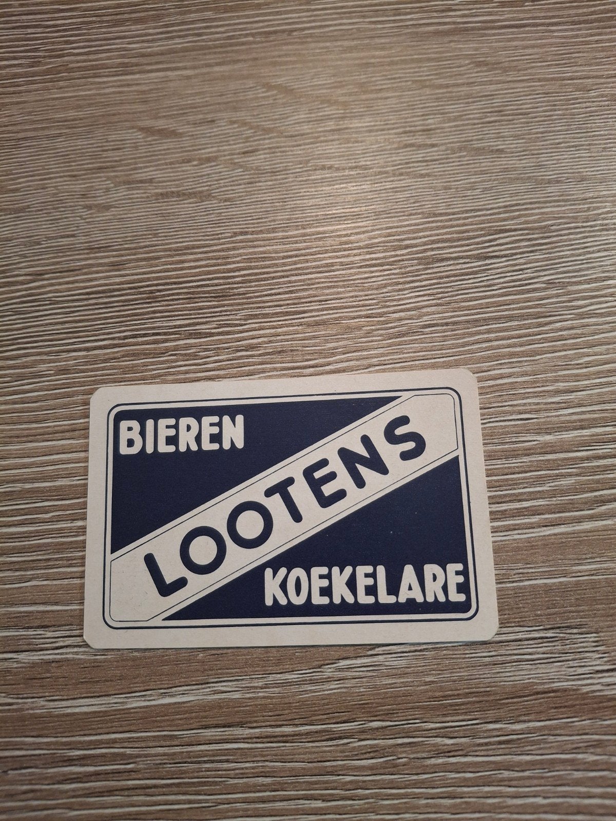 oude speelkaart bieren lootens koekelare, Verzamelen, Speelkaarten, Jokers en Kwartetten, Ophalen of Verzenden