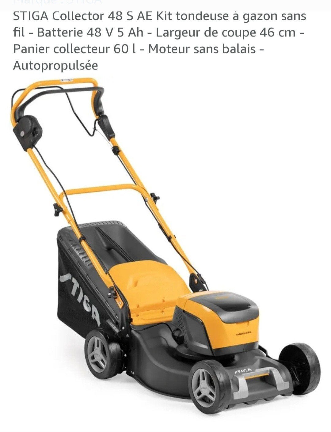 Tondeuse électrique sans fil., Jardin & Terrasse, Tondeuses à gazon, Enlèvement