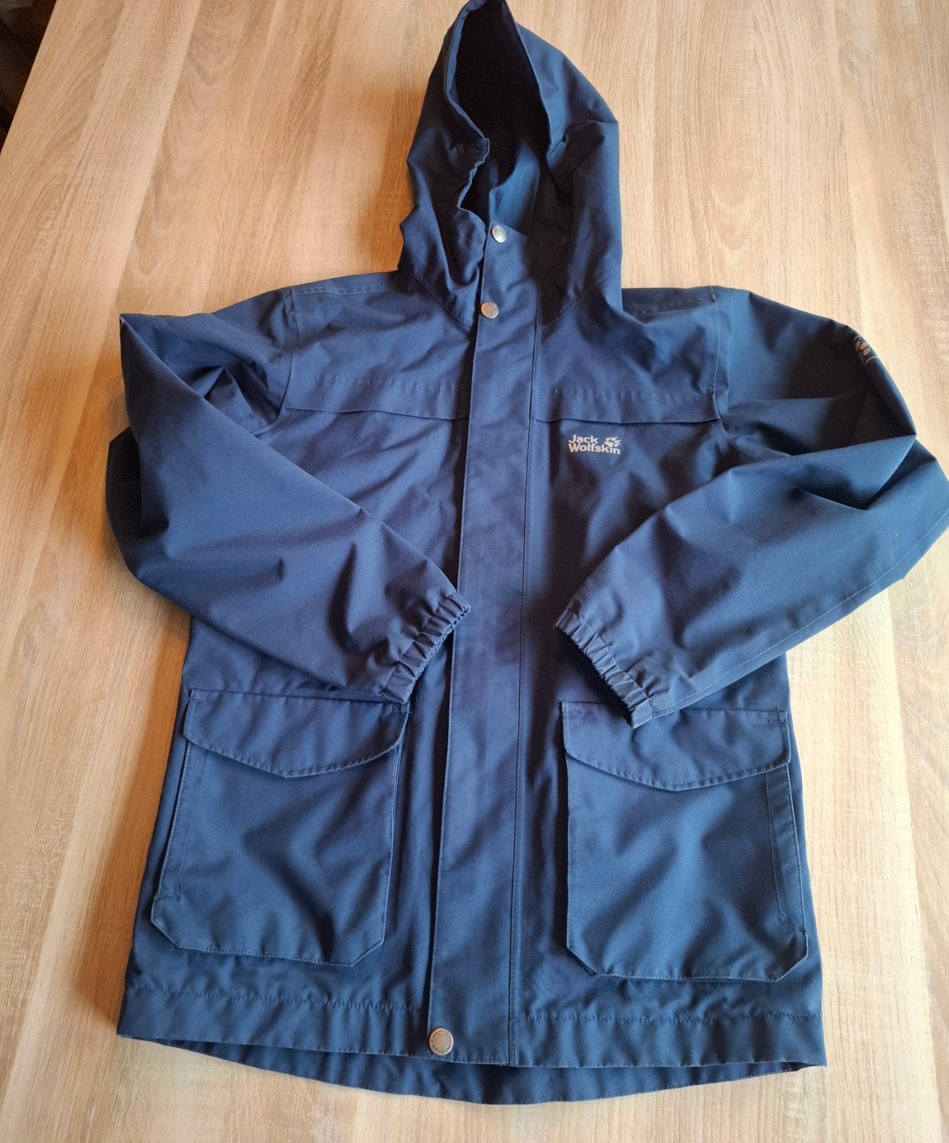 Regenjas Jack Wolfskin. Jongen. blauw. maat 152, Kinderen en Baby's, Gebruikt, Jack Wolfskin, Ophalen of Verzenden, Jongen