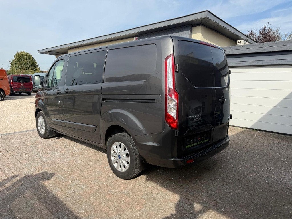 FORD TRANSIT CUSTOM * LIMITED * AUT * DUB CAB * 6ZITPL * ACC, Stof, 1995 cc, 4 cilinders, 6 zetels