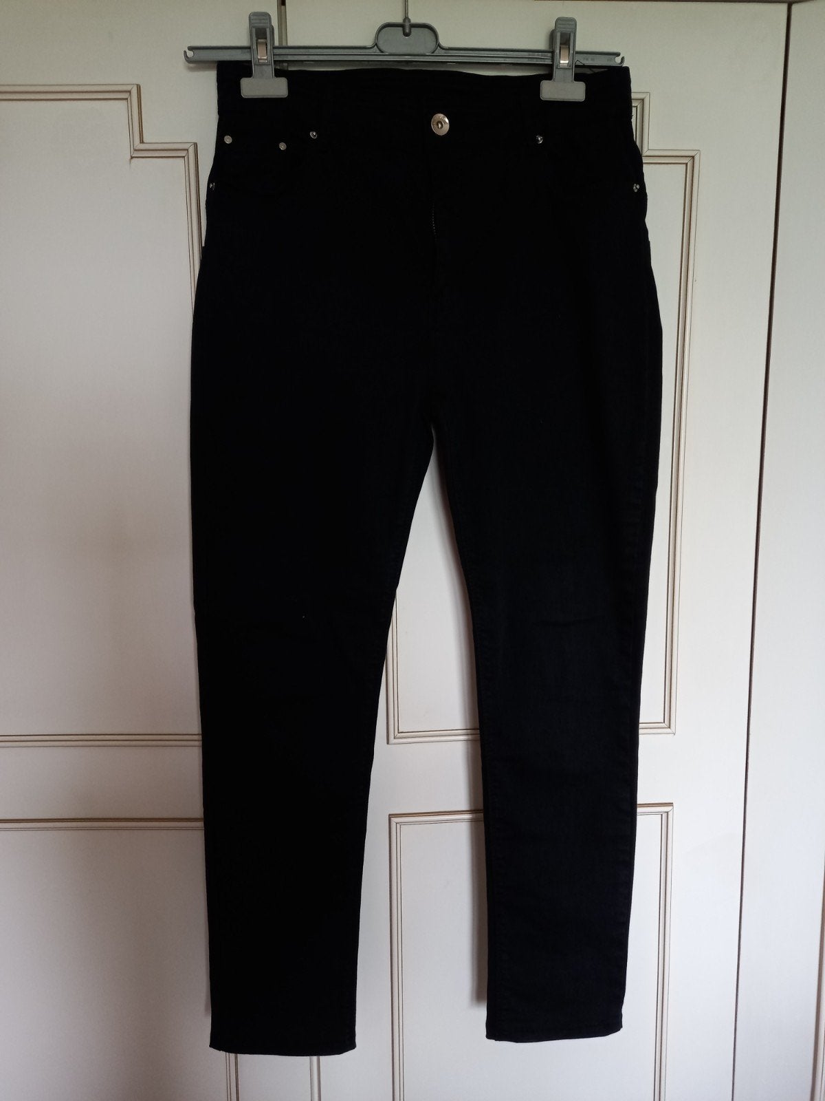 zwarte broek (jeans) voor heren - dames., Ophalen of Verzenden, Zo goed als nieuw, Zwart, Lang