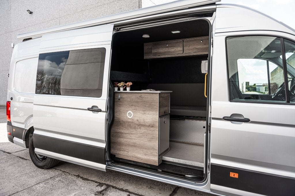 ***Volkswagen Crafter L3H2 2 x Cross moto camper***, Auto's, Bestelwagens en Lichte vracht, Bedrijf, Te koop, ABS, Airbags, Airconditioning