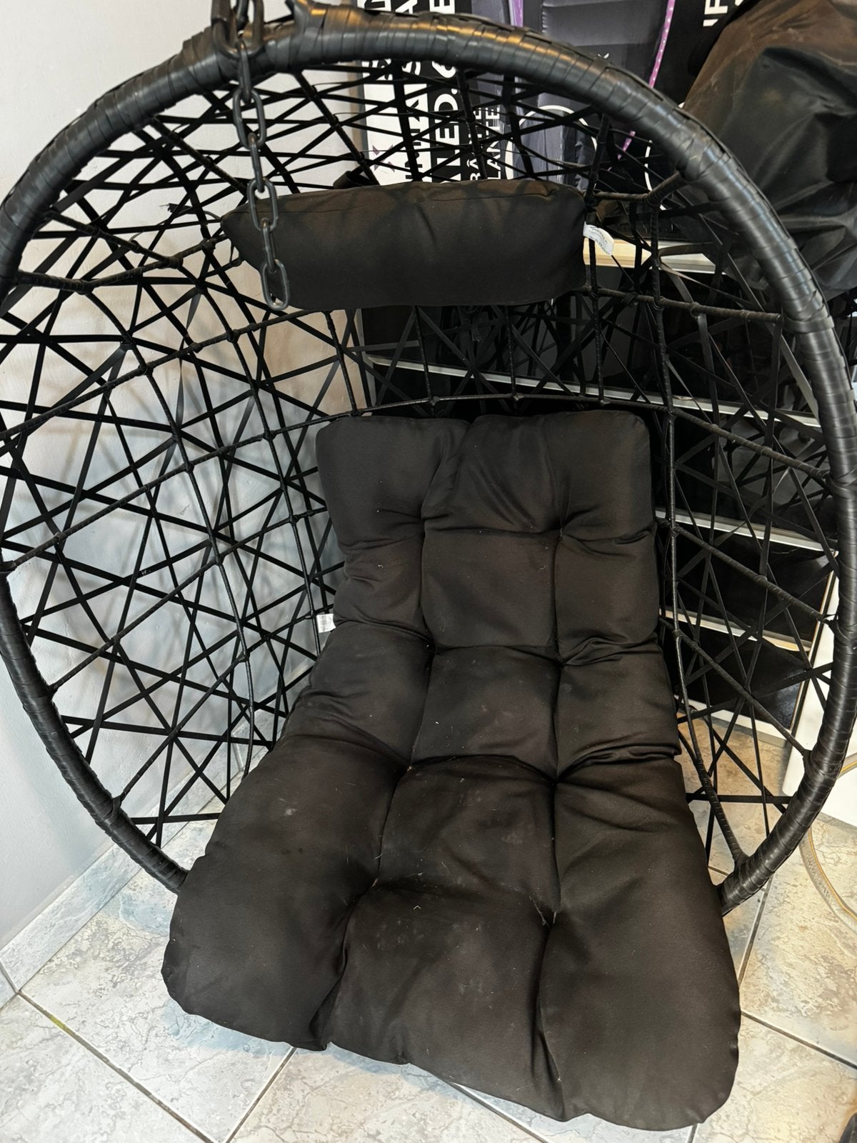 Fauteuil œuf suspendu, Enlèvement, Comme neuf