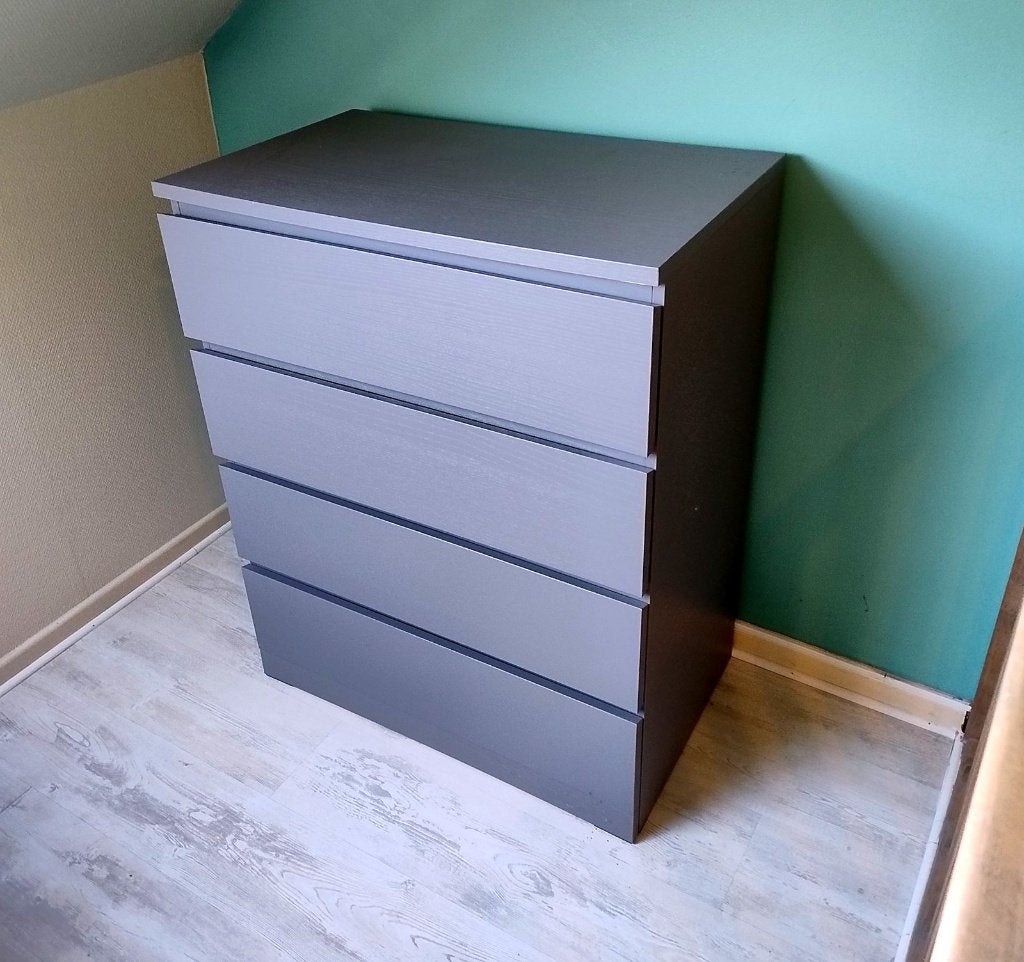 IKEA MALM ladekast met 4 lades, Huis en Inrichting, Ophalen, Gebruikt, 100 tot 150 cm, 50 tot 100 cm