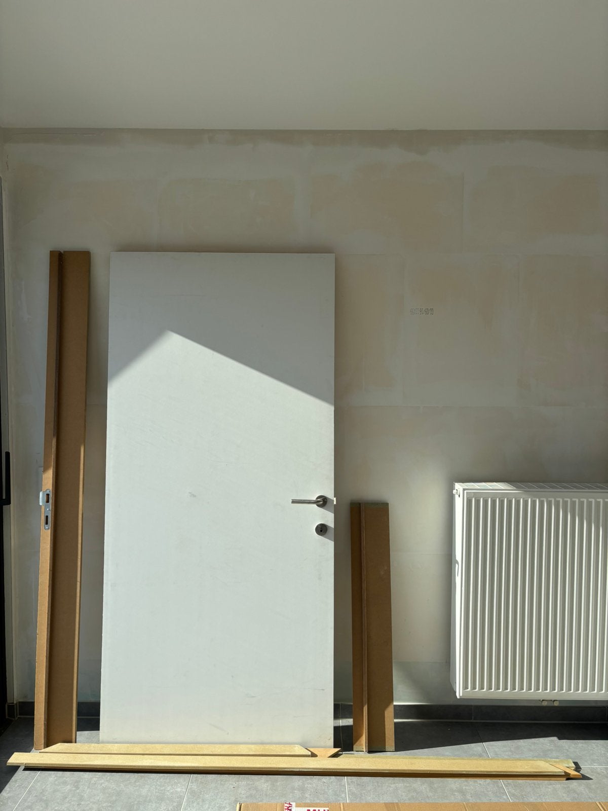 Nouvelle porte large et pleine - 2015x980 mm - En bon état, Neuf, Porte intérieure, Enlèvement, 80 à 100 cm