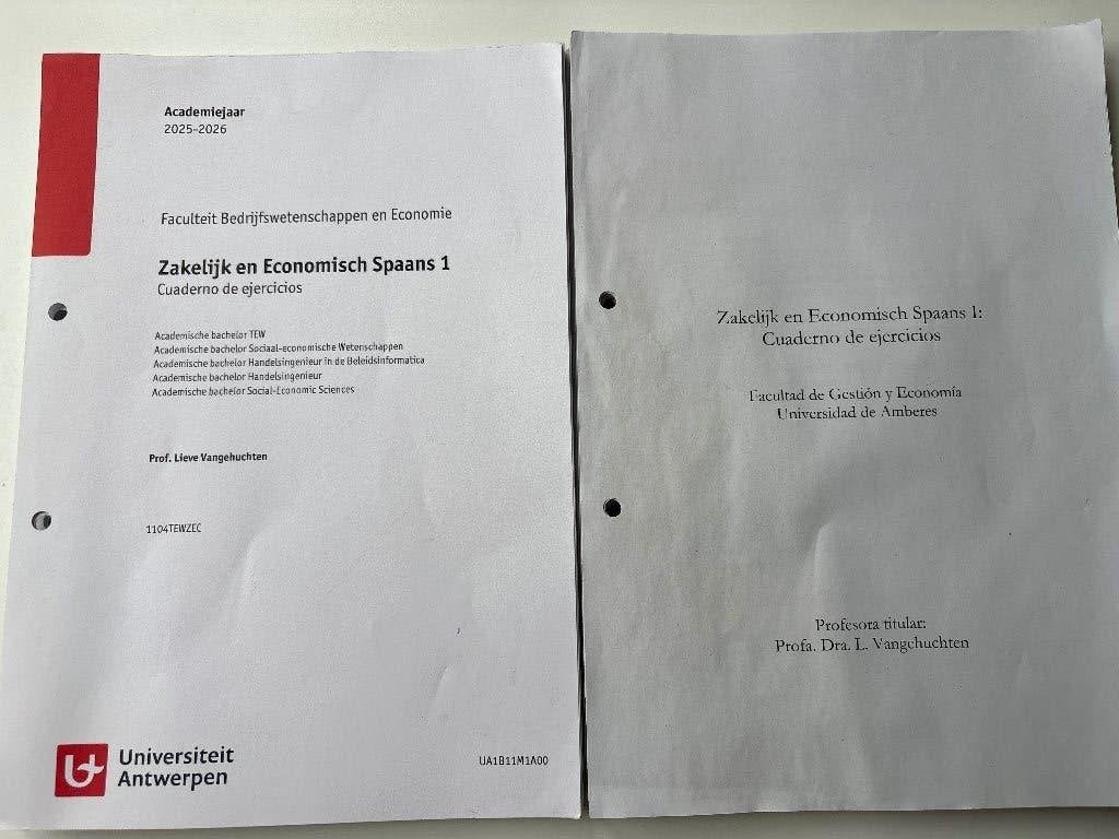 Cursus Spaans UA TEW 1ste jaar, Boeken, Studieboeken en Cursussen, Ophalen