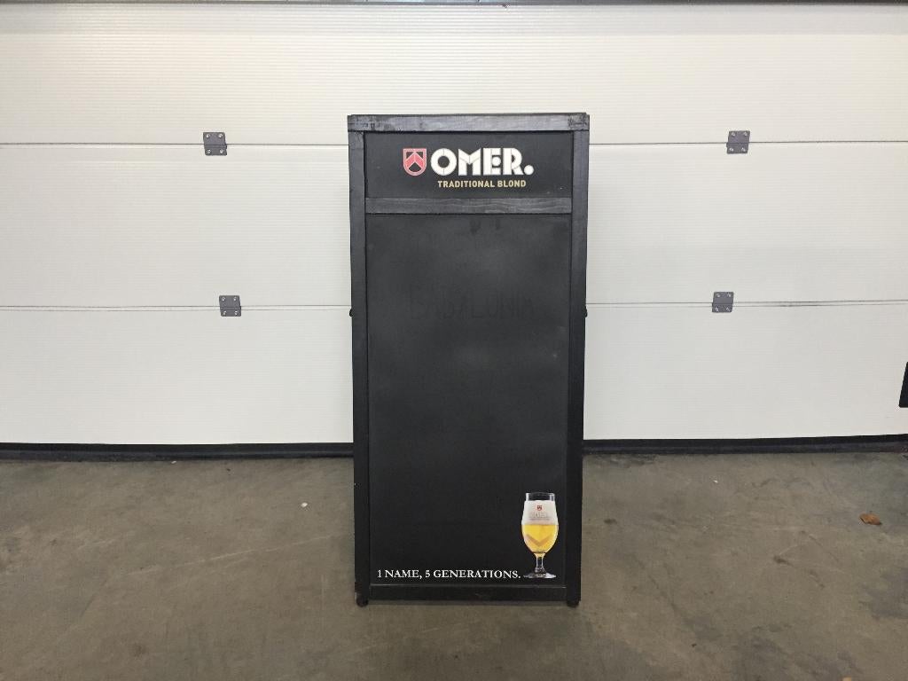 (75) Zo goed als nieuw reclame - krijtbord Omer, Verzamelen, Biermerken, Zo goed als nieuw, Ophalen
