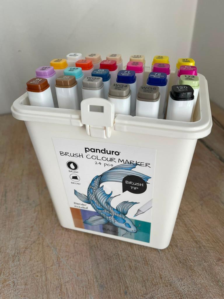 Panduro brush colour marker (24 nieuwe stiften), Enlèvement, Neuf, Crayon ou Feutre