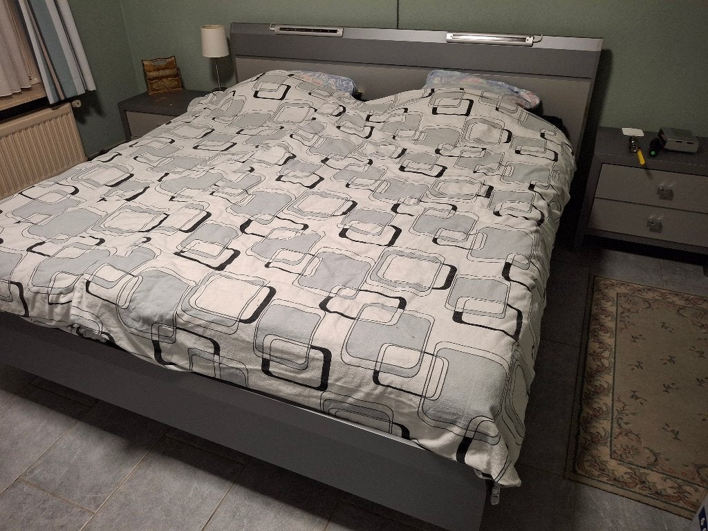Boxspring, Ophalen, Tweepersoons, Zo goed als nieuw, 180 cm