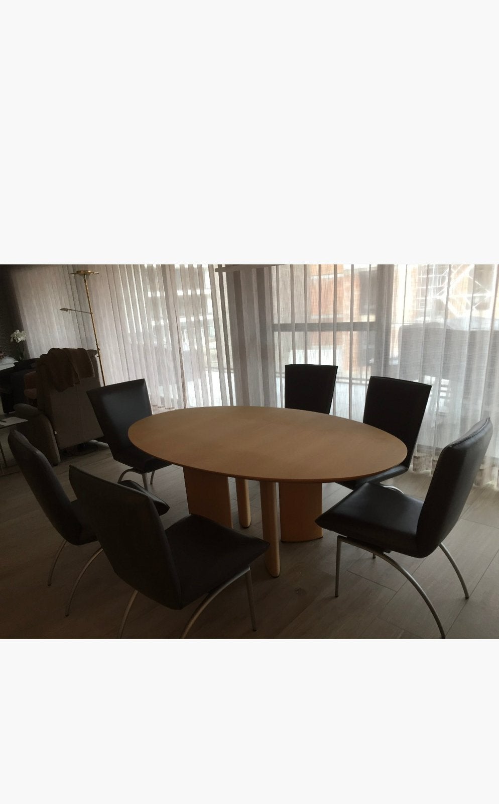 6Lederen stoelen merk Rolf Benz, Ophalen