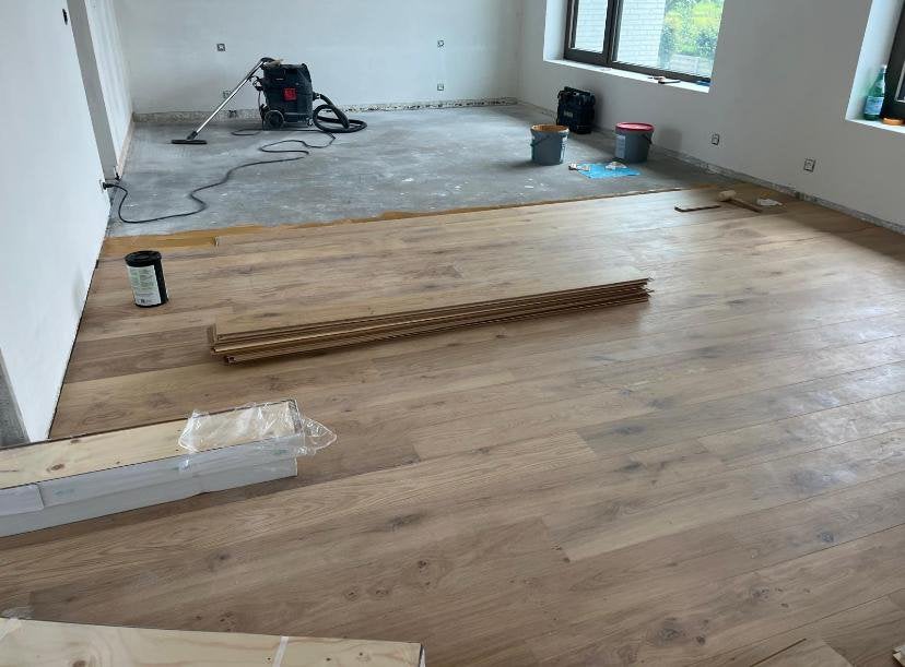 Parket samengesteld 3mm toplaag 20 vierkante meter, Ophalen, Zo goed als nieuw, Parket